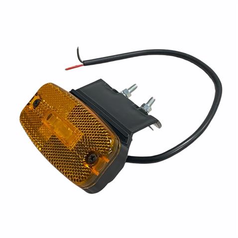 24V DORSE YAN SİNYAL LAMBA SİDE MARKER (3 LEDLİ) (DIŞA BAĞLANTI) (OVAL) (110*50 MM)