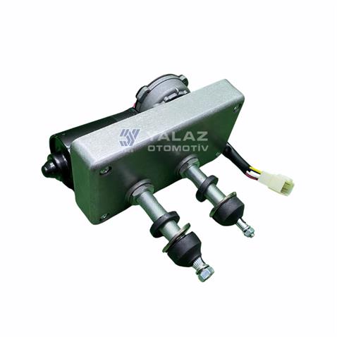 24V SİLECEK MOTORU MEKANİZMALI ÇİFT MİLLİ 50/60 (KAPALI)