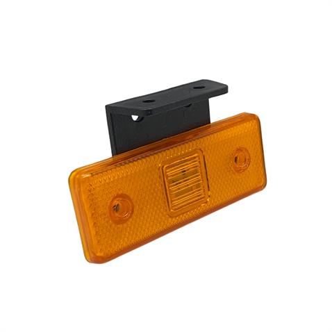 12V-24V YAN SİNYAL LAMBASI DORSE SİDE MARKER SARI (4 LEDLİ) (111*42 MM)