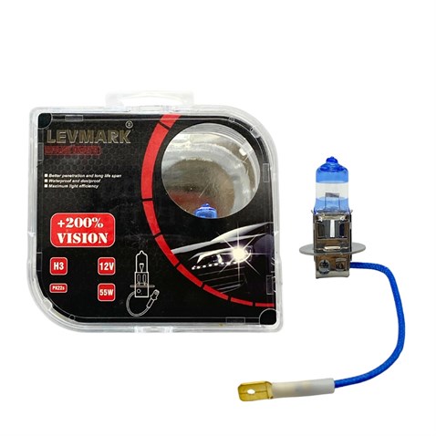 12V H3 AMPUL 55W +%200 FAZLA IŞIK (2 AD)