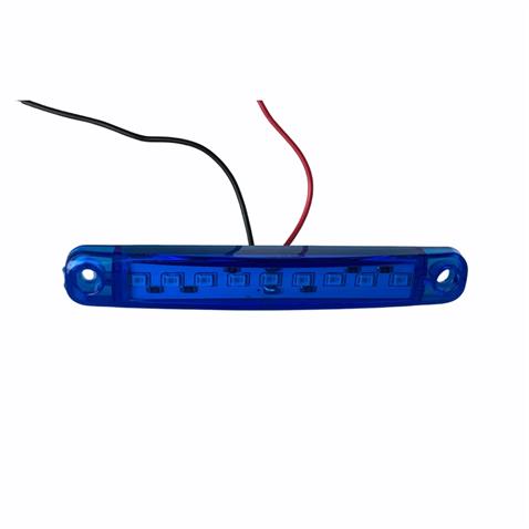 12V-24V PARMAK LAMBA 9-LEDLİ MAVİ (100*15 MM) 