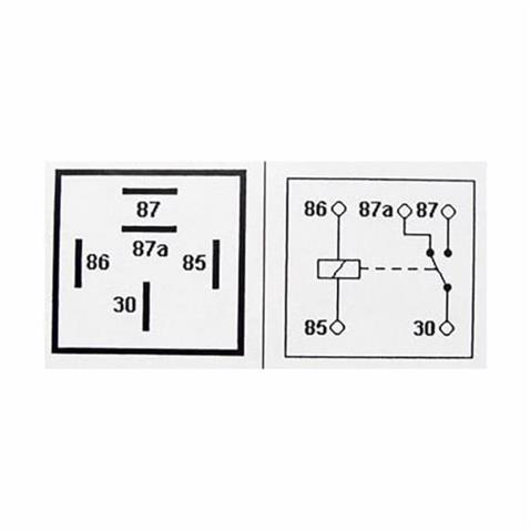 24V RÖLE 5 UÇLU 40 A IŞIKLI ŞEFFAF (ÇİFT PLATİN) (30-85-86-87-87a)