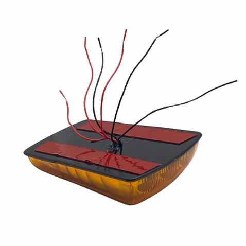 10V-30V YAN SİNYAL LAMBASI OVAL LEDLİ SİDE MARKER SARI