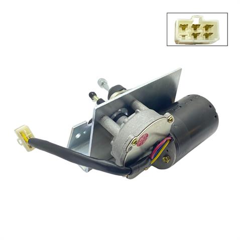 24V SİLECEK MOTORU MEKANİZMALI TEK MİLLİ + SABİT MİL (AÇIK) VOLVO