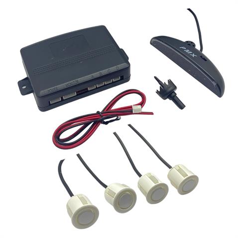 PARK SENSÖRÜ SES İKAZLI+OVAL GÖSTERGELİ B750 (SES AYARLI) (18.5 MM) BEYAZ