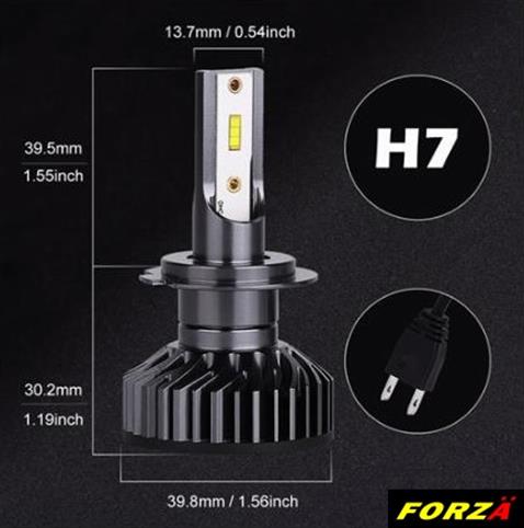12V H7 CSP LED XENON FAR AMPUL SETİ 55W 6000K 6000 LÜMEN CANBUS