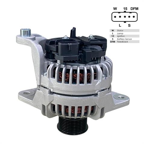 24V ALTERNATÖR DİNAMO BOSCH TİPİ 110 A (5 FİŞ SOKETLİ) (W-L-15-S-DFM) RENAULT-VOLVO