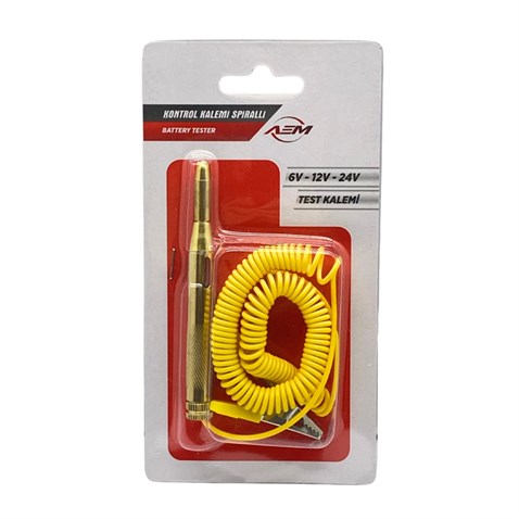 6V-24V OTO KONTROL KALEMİ (SPİRAL KABLOLU) (AMPULLÜ)