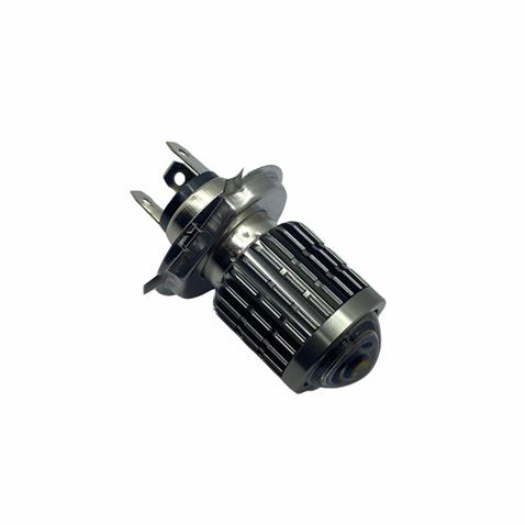 12V H4 LED AMPUL HS1 BEYAZ-SARI MOTOSİKLET MERCEKLİ