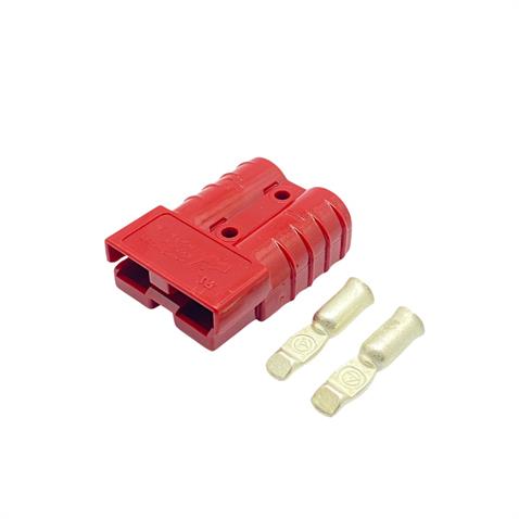 600V AKÜ SOKETİ 50A (KIRMIZI) (ÇAP:36 BOY:48 MM)