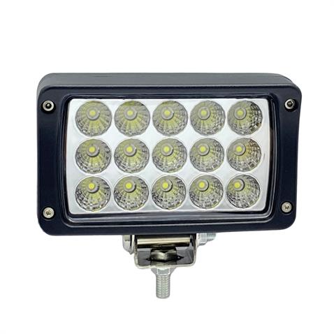 9V-80V ÇALIŞMA LAMBASI (OFF-ROAD) (15 LEDLİ 45W) (DÜZ CAM) (155*95 MM)