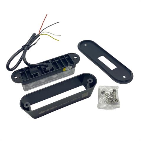 12V-24V ÇAKAR FLAŞ LED LAMBA 18 FONKSİYONLU (4X1W) (ŞEFFAF) (SARI/SARI) (132*34*30 MM)