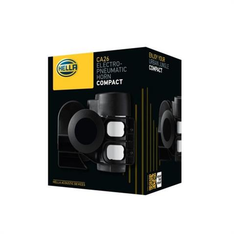 HELLA 12V KORNA PNÖMATİK F1 (FERRARI) (SİYAH) (RÖLELİ)