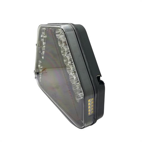 12V STOP LAMBASI ÜÇGENLİ (LEDLİ) (FREN-PARK-SİNYAL-SİS) (200*145*40 MM) SOL E9