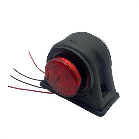 12V-24V TAKOZ LAMBASI BÜYÜK BEYAZ-KIRMIZI (5 LEDLİ)