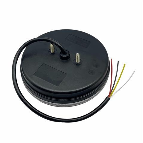 WOLFRAM 12V-24V STOP LAMBASI YUVARLAK (NEON LEDLİ-KAYAR SİNYALLİ) (3 FONKSİYONLU) (140*35 MM) E9 SOL