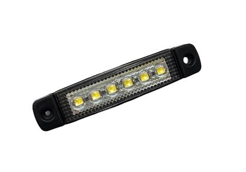 12V-24V PARMAK LAMBA 6-LEDLİ BEYAZ (95*19 MM)