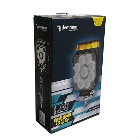 DEMMON 12V-24V ÇALIŞMA LAMBASI KARE ÇAKARLI (9 X 3W POWER LEDLİ) (156*101 MM)