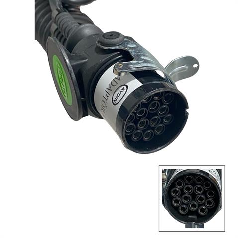 AYDIN TIR DORSE ELEKTRİK KABLOSU 7Lİ X 2 (3LÜ) (ADAPTÖR) (15 KABLOLU) (4.5 MT) PLS 