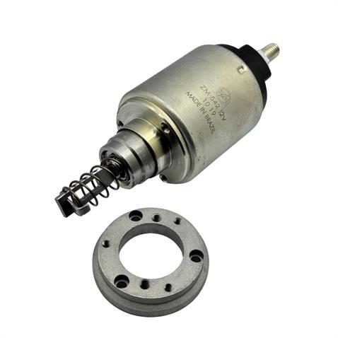 ZM 12V MARŞ OTOMATİĞİ BOSCH TİPİ EM (2-3 DELİK) (FLANŞLI-KISA PİSTON) (İNCE GÖVDE TİPİ)