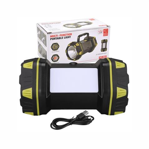 EL FENERİ-ÇALIŞMA LAMBASI LEDLİ FONKSİYONLU (USB ŞARJ) (BEYAZ-KIRMIZI ÇAKARLI) (200*85 MM) (280 GR)