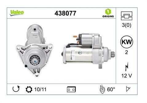 VALEO 12V MARŞ MOTORU 11 DİŞ 2 KW TERS (3 KULAK) VW TRANSPORTER T4