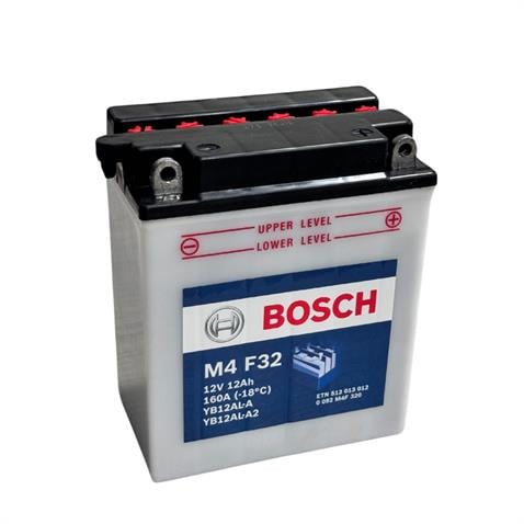 BOSCH 12V 12 AH MOTOSİKLET AKÜSÜ 160 A (EN) (136*82*161) (YB12AL-A2)