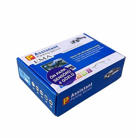 PARK SENSÖRÜ SES İKAZLI+MİNİ GÖSTERGELİ (4 GÖZLÜ) (ÖN) (18.5 MM) SİYAH