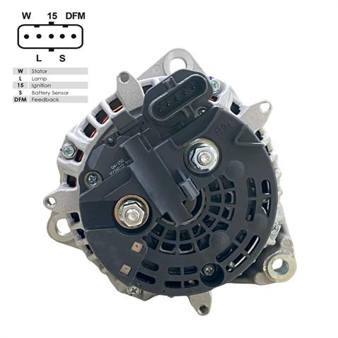 DELCO REMY 24V ALTERNATÖR DİNAMO 120 A (5 FİŞ SOKETLİ) (W-L-15-S-DFM) DAF-MAN TGA/TGL/TGM/TGS