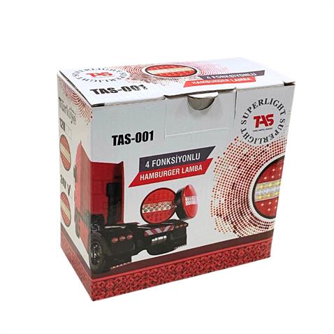 24V STOP LAMBASI YUVARLAK (LEDLİ) (4 FONKSİYONLU) (140*50 MM)