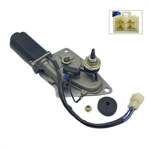 MITSUBA 24V SİLECEK MOTORU KABİN TİP TEK MİLLİ 90° KOMATSU PC60-7 İŞ MAKİNASI