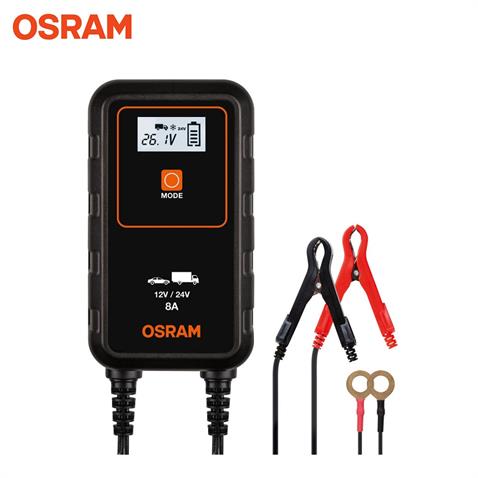 OSRAM 6V-12V ŞARJ REDRESÖRÜ (AKILLI AKÜ ŞARJ CİHAZI) OTOMATİK 8 A (+AGM)