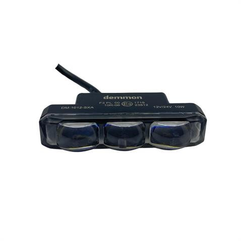 DEMMON 12V-24V ÇALIŞMA LAMBASI/OFF-ROAD MERCEKLİ 3 LEDLİ 10W BEYAZ MİNİ (80*19 MM)
