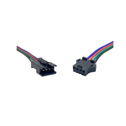 KONNEKTOR 4 PİN JST SM (4 FİŞ KABLOLU SOKET DİŞİ-ERKEK TAKIM)