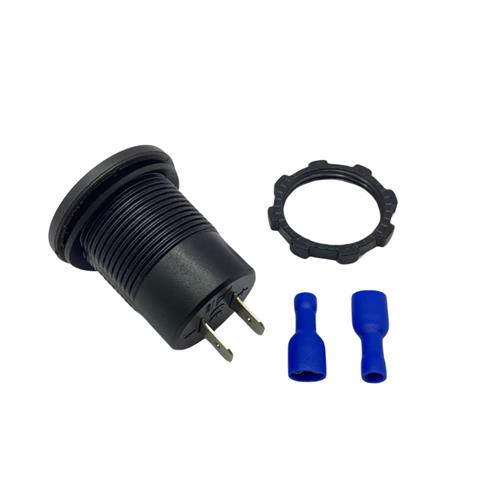 12V-24V DİJİTAL VOLTMETRE+ŞARJ CİHAZLI (USB X2) (3 A) (OFF-ON ANAHTARLIİ) (IŞIKLI) (28 MM)