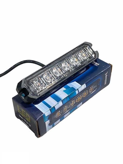 DEMMON 10V-30V ÇAKAR FLAŞ LAMBA 6 LEDLİ SARI 18 FONKSİYONLU (130*29*16 MM) E9