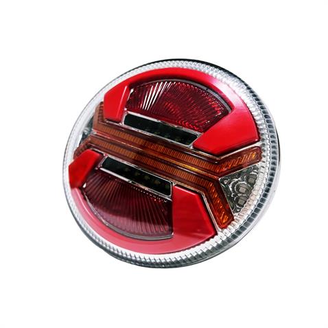 12V-24V STOP LAMBASI YUVARLAK (NEON LEDLİ) (5 FONKSİYONLU) (KIRMIZI-BEYAZ-SARI (140*50 MM)