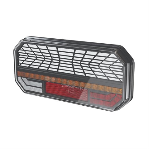 WOLFRAM 12V-30V STOP LAMBASI LEDLİ (6 FONKSİYONLU) (235*110 MM) SAĞ E9