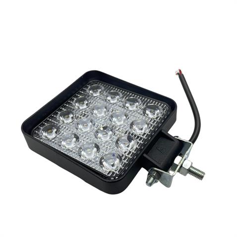 8V-110V ÇALIŞMA LAMBASI KARE (16  LEDLİ 48W) (109*109*28 MM) 