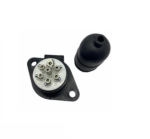 TIR DORSE ELEKTRİK SOKETİ (RÖMORK FİŞİ) (7Lİ DİŞİ VİDALI) (PLS BEYAZ) (S TİPİ)