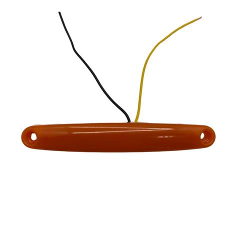 12V-24V PARMAK LAMBA NEON LEDLİ KABLOLU SARI (MAT) (100*13 MM) 