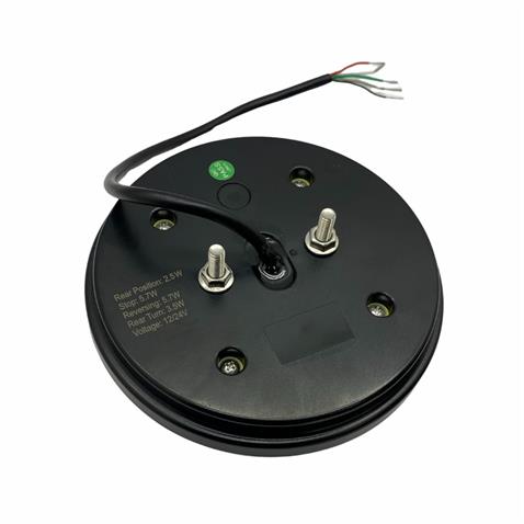 WOLFRAM 12V-24V STOP LAMBASI YUVARLAK (NEON LEDLİ-KAYAR SİNYALLİ) (4 FONKSİYONLU) (140*35 MM) E9 SAĞ