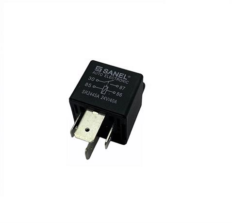 SANEL 24V RÖLE 4 UÇLU 40 A (70 A TİPİ) (2 UÇ KÜÇÜK / 2 UÇ BÜYÜK) (6.3 MM / 9.5 MM) (30-85-86-87)