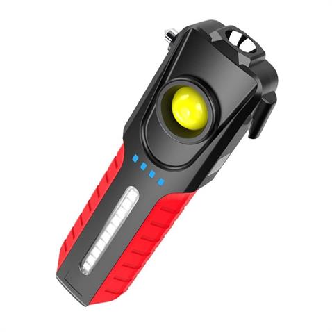 EL FENERİ-ÇALIŞMA LAMBASI LEDLİ (BEYAZ-KIRMIZI-MAVİ IŞIK) (MIKNATISLI) (USB ŞARJLI) (150*45 MM)