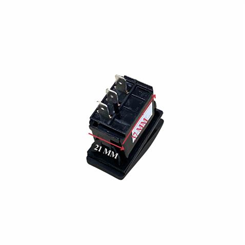 TUŞLU ANAHTAR (3 FİŞ) (TEK TARAFA YAYLI) (12V 20A DC/24V 10A DC)