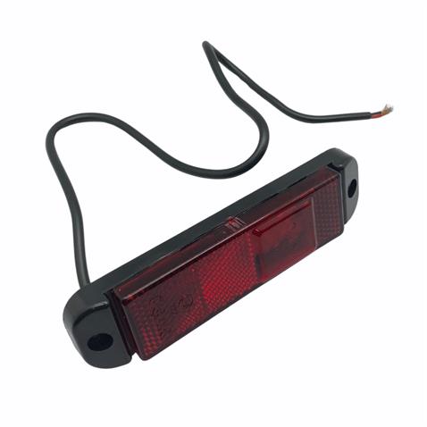 12V-24V YAN İKAZ LAMBASI 3-LEDLİ CRONE TİPİ KIRMIZI (130*32 MM)