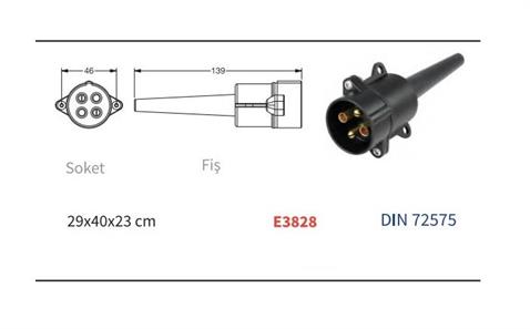 RÖMORK FİŞİ 4LÜ ERKEK PLS