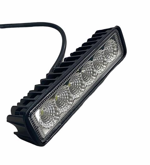 12V-24V ÇALIŞMA LAMBASI/OFF-ROAD İNCE TİP MERCEKLİ (6 X 3W POWER LEDLİ) (152*39 MM)