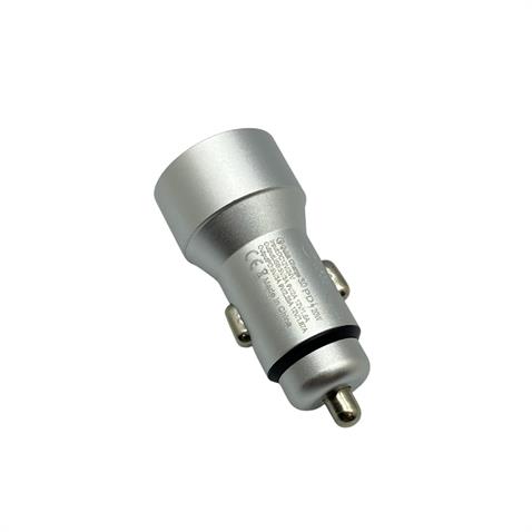 12V-24V TELEFON ŞARJ CİHAZI HIZLI ŞARJ (VOLTAJ GÖSTERGELİ) (ÇAKMAK GİRİŞLİ) (USB+TYPE-C) QC3.0+PD20