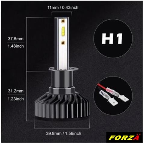 12V H1 CSP LED XENON FAR AMPUL SETİ 55W 6000K 6000 LÜMEN CANBUS
